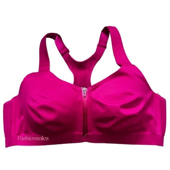 Victorias Secret knockout Maximum Support Front Close Power Knit Sports bra pink - Picture 3 of 5